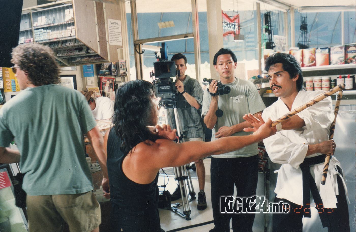 Art Camacho on set of Tiger heart