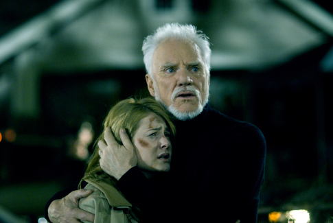 Still of Malcolm McDowell and Scout Taylor-Compton in Halloween (2007)