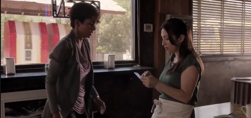 Gabrielle Conforti and Halle Berry in Extant.