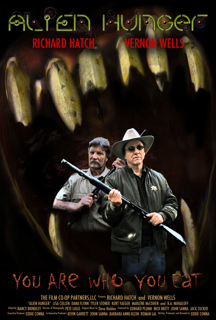 Alien Hunger Movie Poster, Starring Richard Hatch and Vernon Wells
