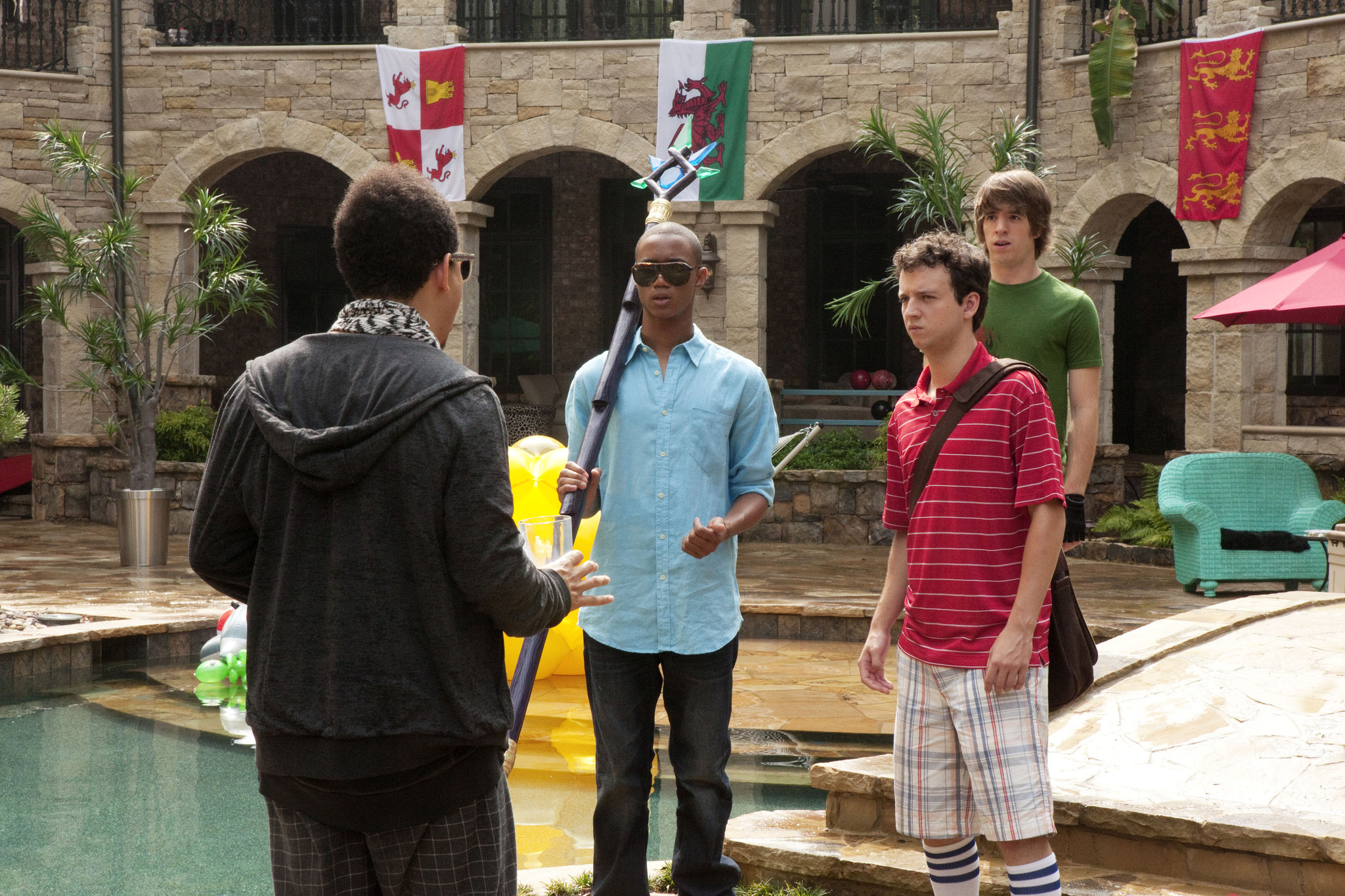 Still of Gaelan Connell, Jessie Usher and Connor Del Rio in Level Up (2011)