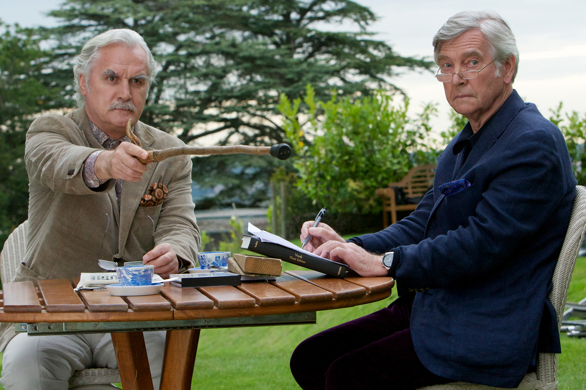 Still of Billy Connolly and Tom Courtenay in Quartet (2012)