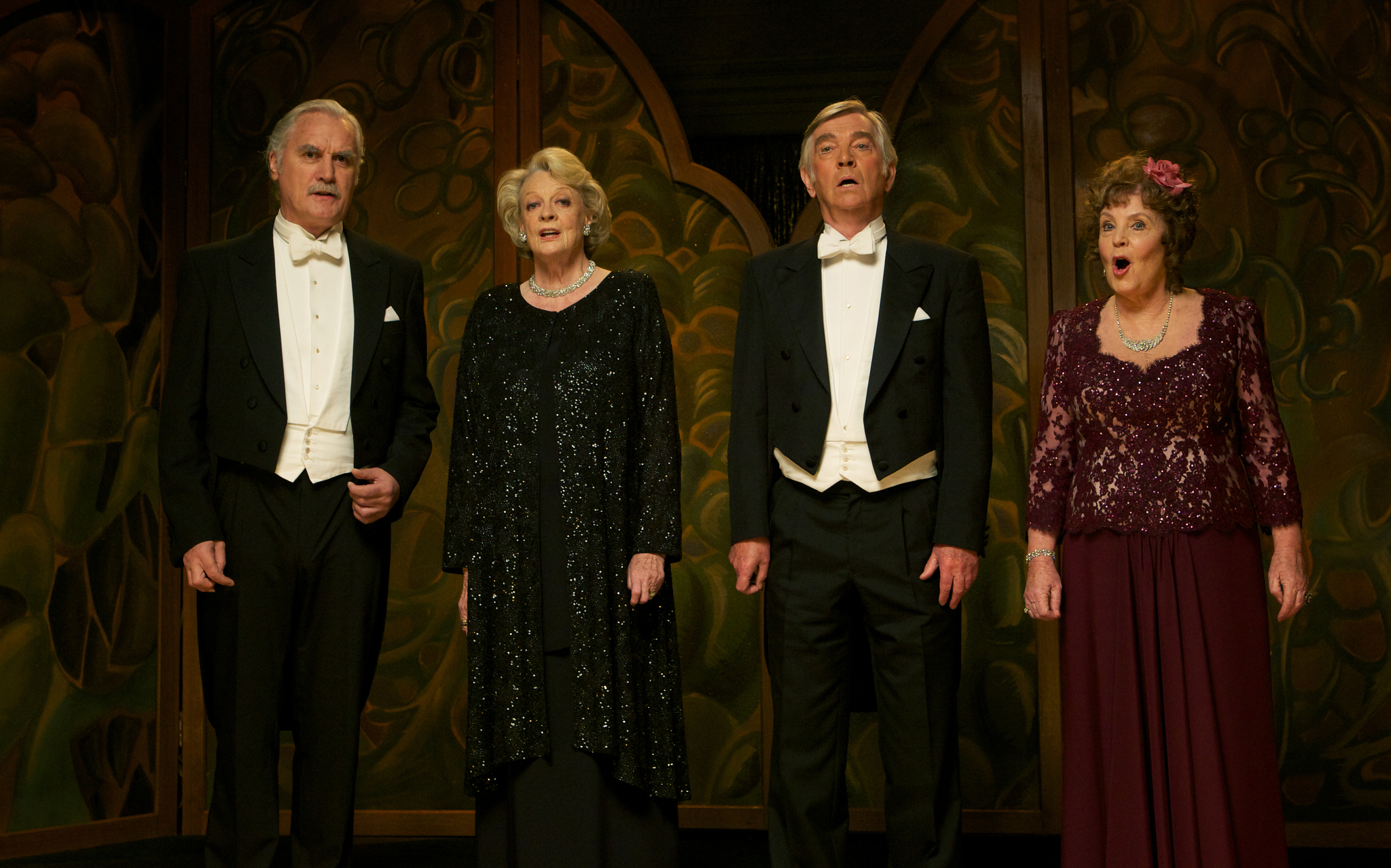 Still of Maggie Smith, Pauline Collins, Billy Connolly and Tom Courtenay in Quartet (2012)