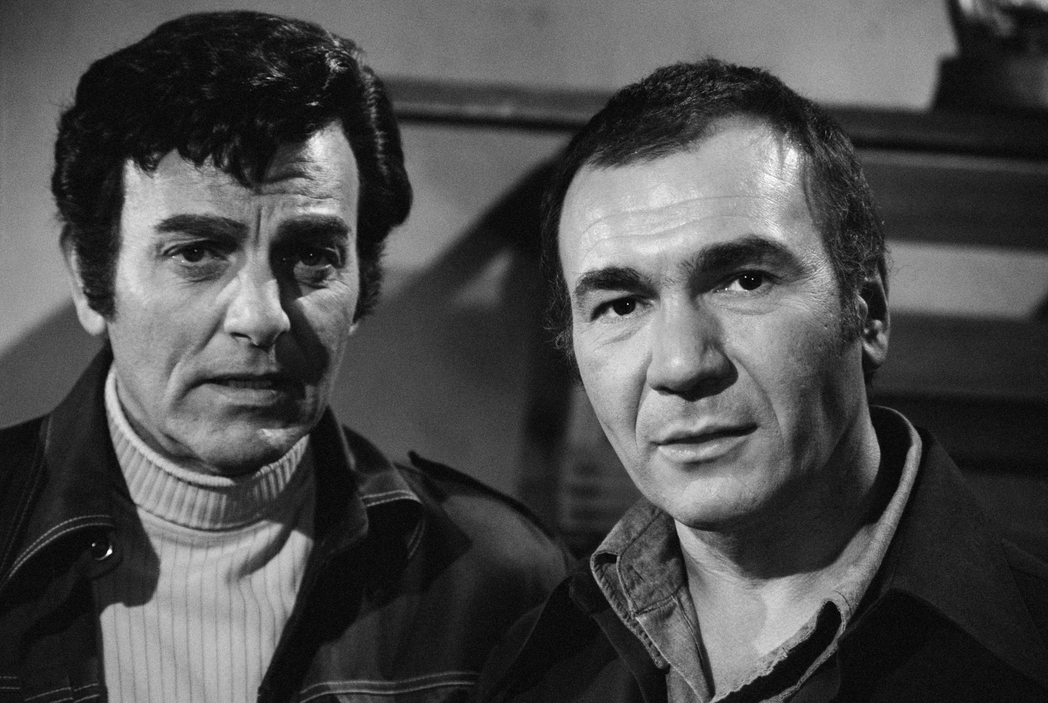John Colicos and Mike Connors in Mannix (1967)