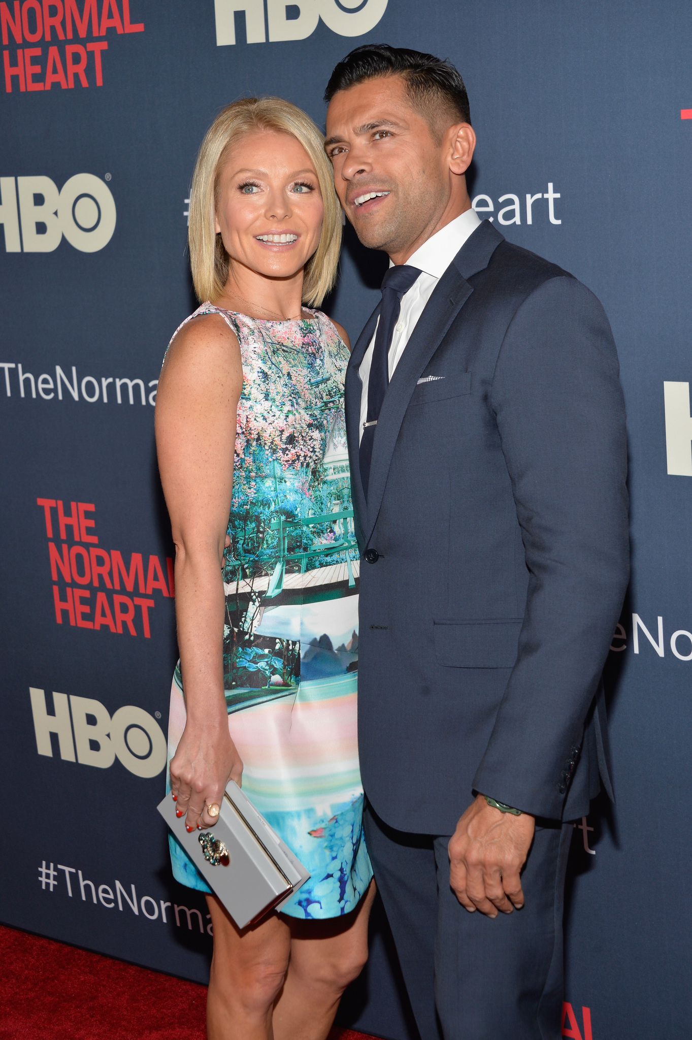 Mark Consuelos and Kelly Ripa at event of The Normal Heart (2014)