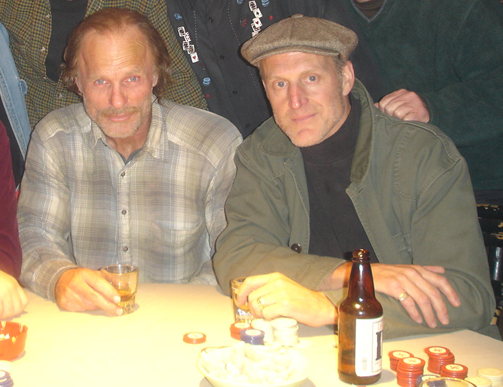With Ed harris on set of Touching Home