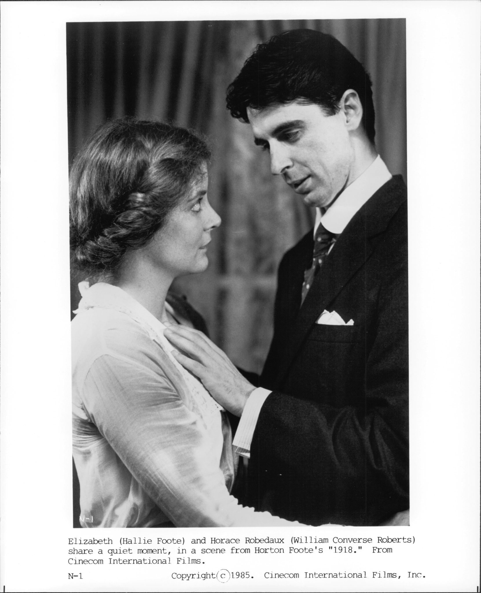 Still of William Converse-Roberts and Hallie Foote in 1918 (1985)