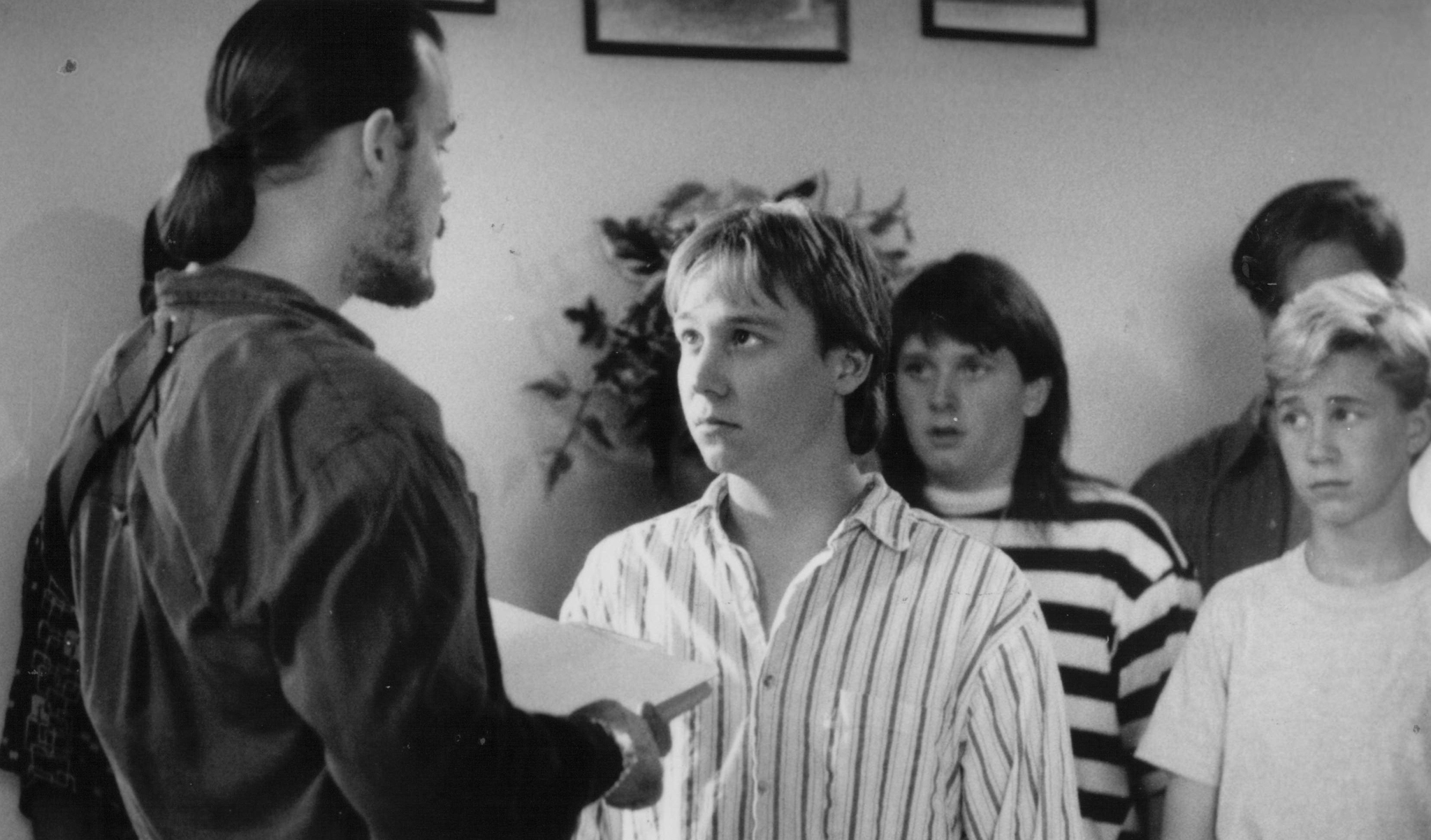 Still of Keith Coogan and Andrew Divoff in Toy Soldiers (1991)