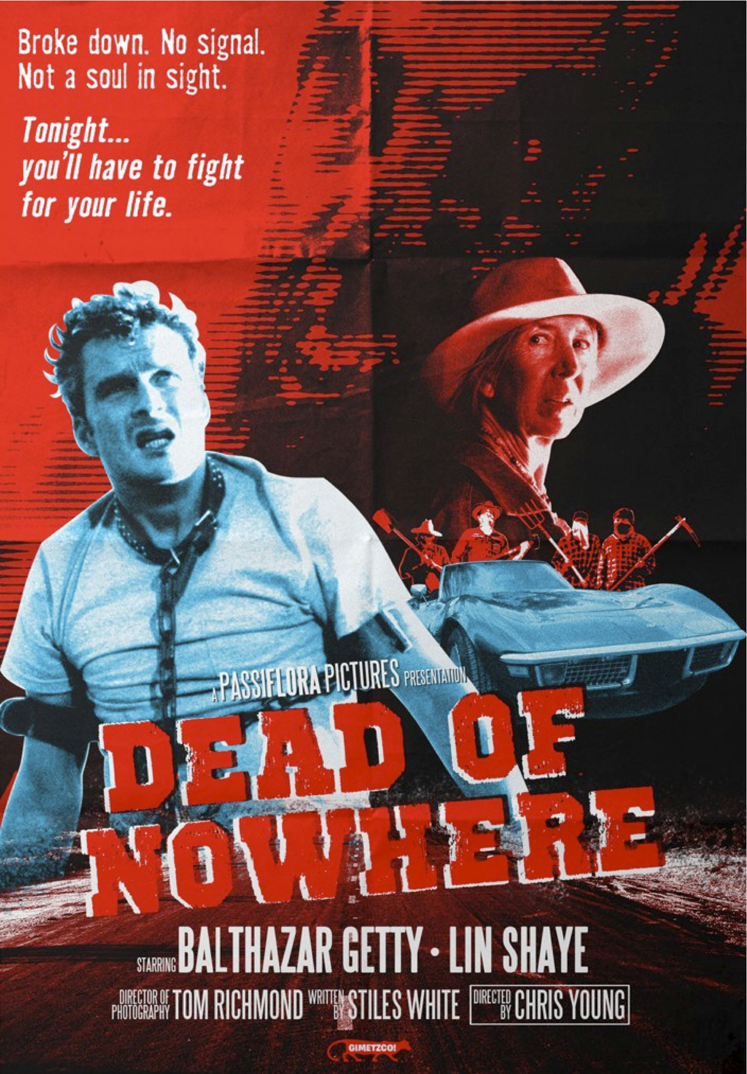 Balthazar Getty, Lin Shaye, Keith Coogan, Lea Moreno, Stiles White, Chris Young and Douglas Tait in Dead of Nowhere 3D (2011)