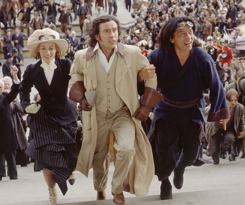 Still of Jackie Chan, Steve Coogan and Cécile De France in Aplink pasauli per 80 dienu (2004)