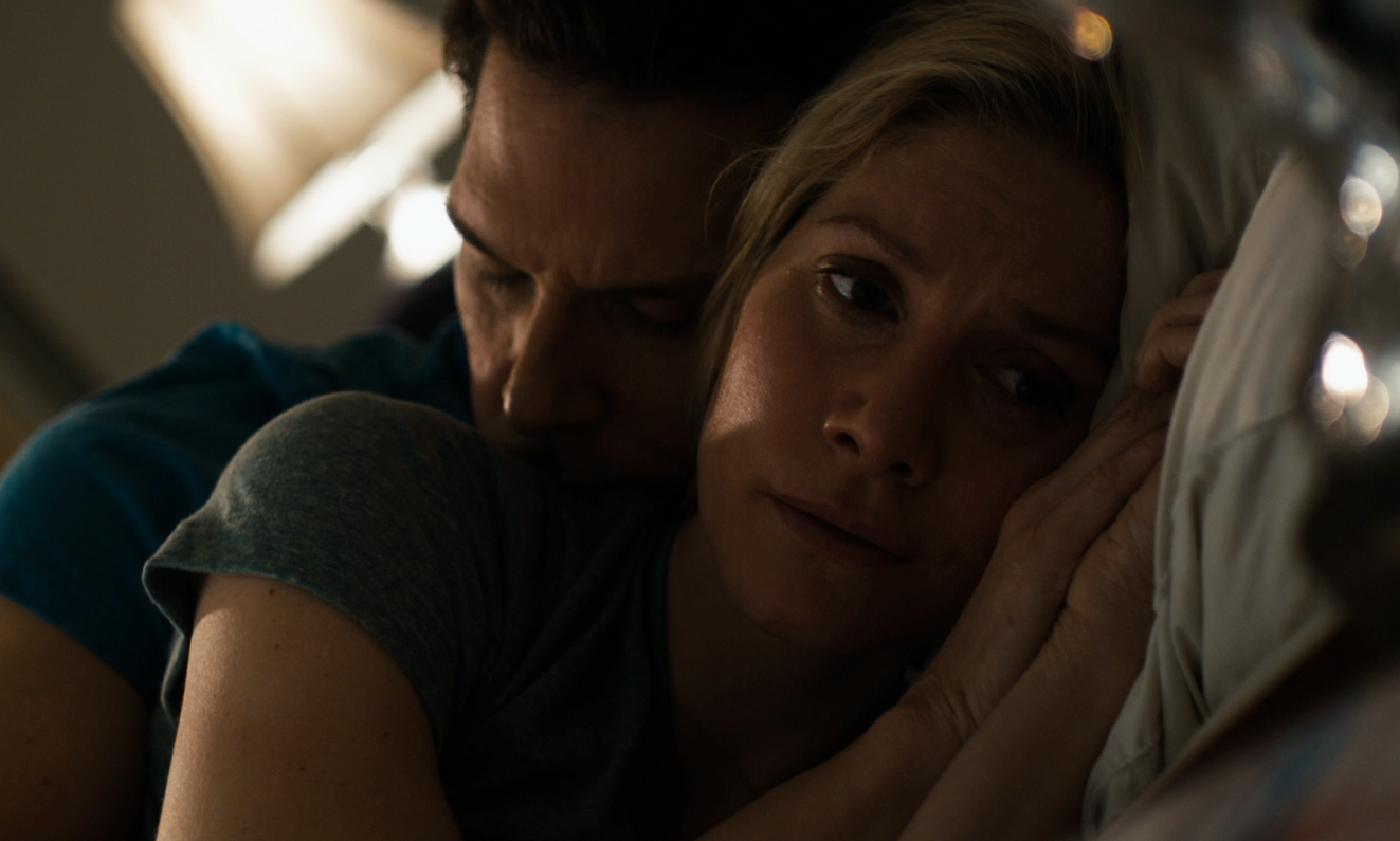 Still of Dane Cook and Elizabeth Mitchell in Answers to Nothing (2011)