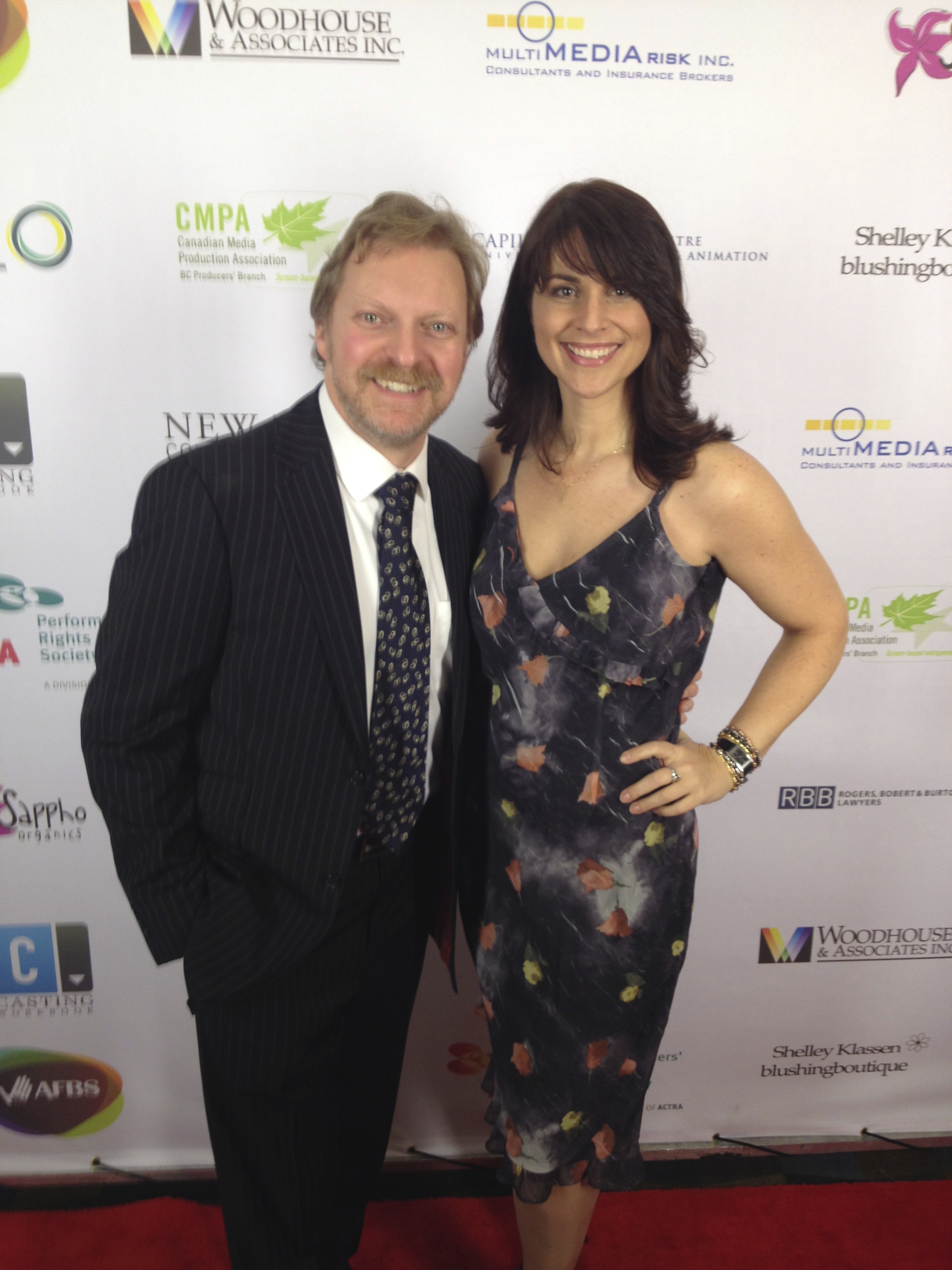 Friends Alex Zahara and Paralee Cook at the UBCP Awards 2013