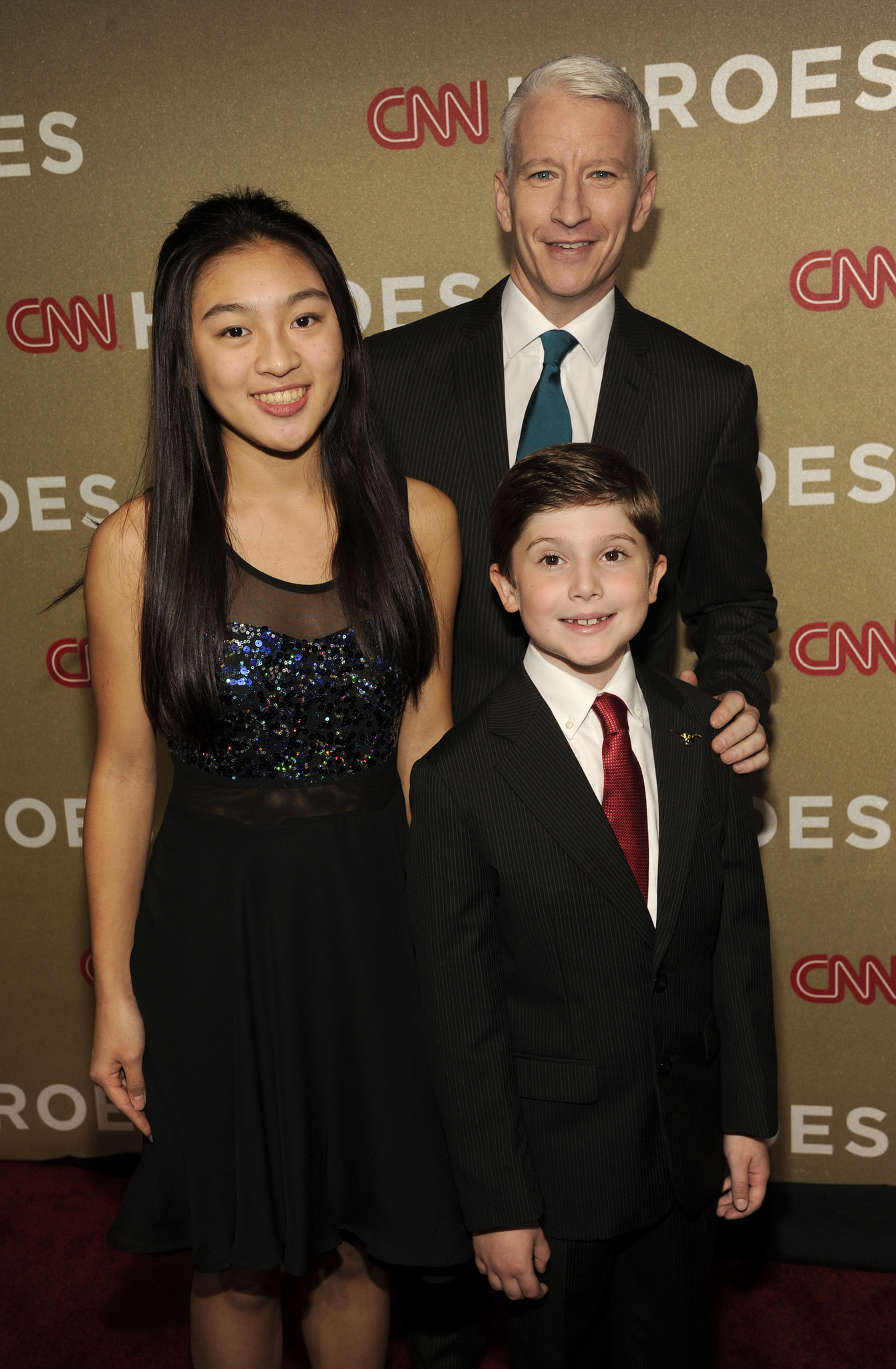 Cassandra Lin, Will Lourcey and Anderson Cooper