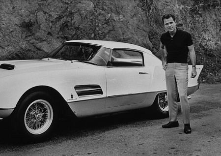 Jackie Cooper with his 1956 Ferrari Superfast