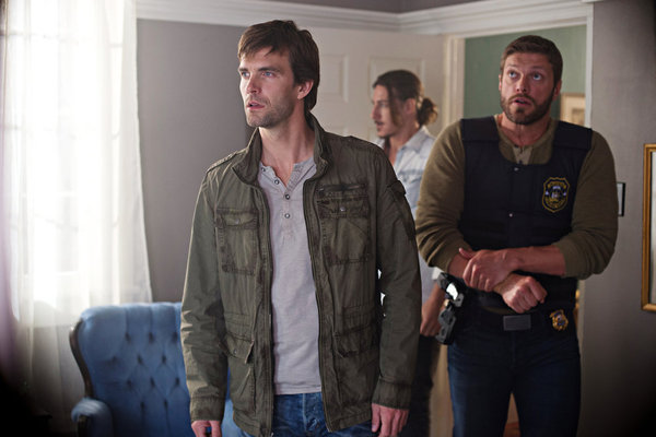Still of Adam Copeland and Lucas Bryant in Haven (2010)