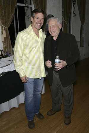 Jeff Corbett with Mel Brooks at The Catskill Sonata Premeire March 2007.