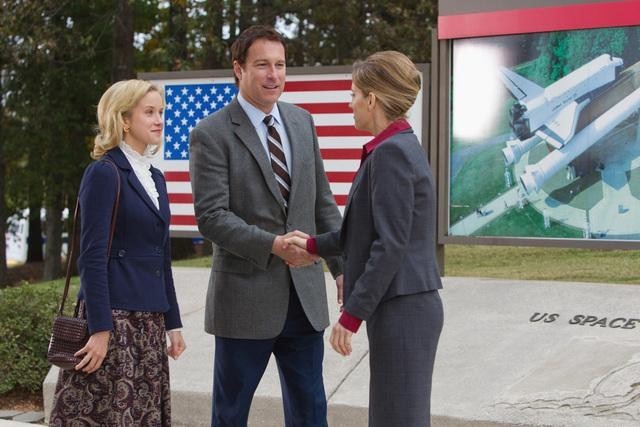 Still of John Corbett, Cynthia Watros and Jessy Schram in A Smile as Big as the Moon (2012)