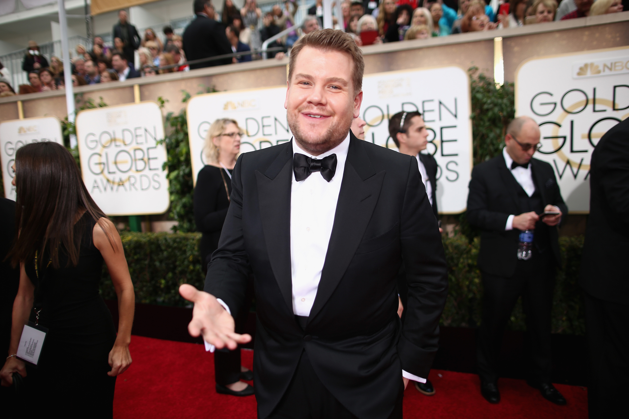 James Corden at event of 72nd Golden Globe Awards (2015)