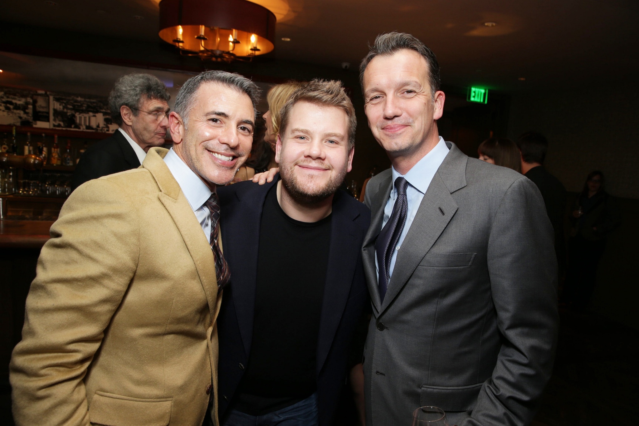 Sean Bailey, James Corden and Ricky Strauss at event of Into the Woods (2014)