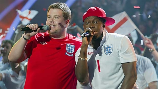 Still of James Corden and Dizzee Rascal in Britain's Got Talent (2007)