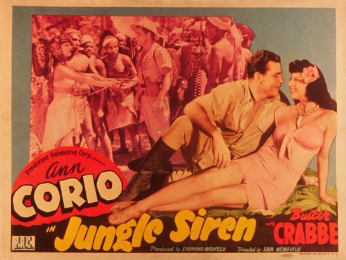 Ann Corio and Buster Crabbe in Jungle Siren (1942)