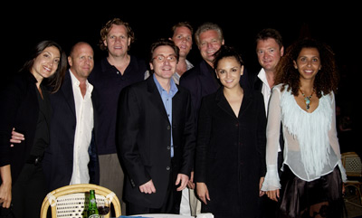 Rachael Leigh Cook, Al Corley, Gavin Grazer, Eugene Musso, Bart Rosenblatt and Marcus Thomas at event of Scorched (2003)