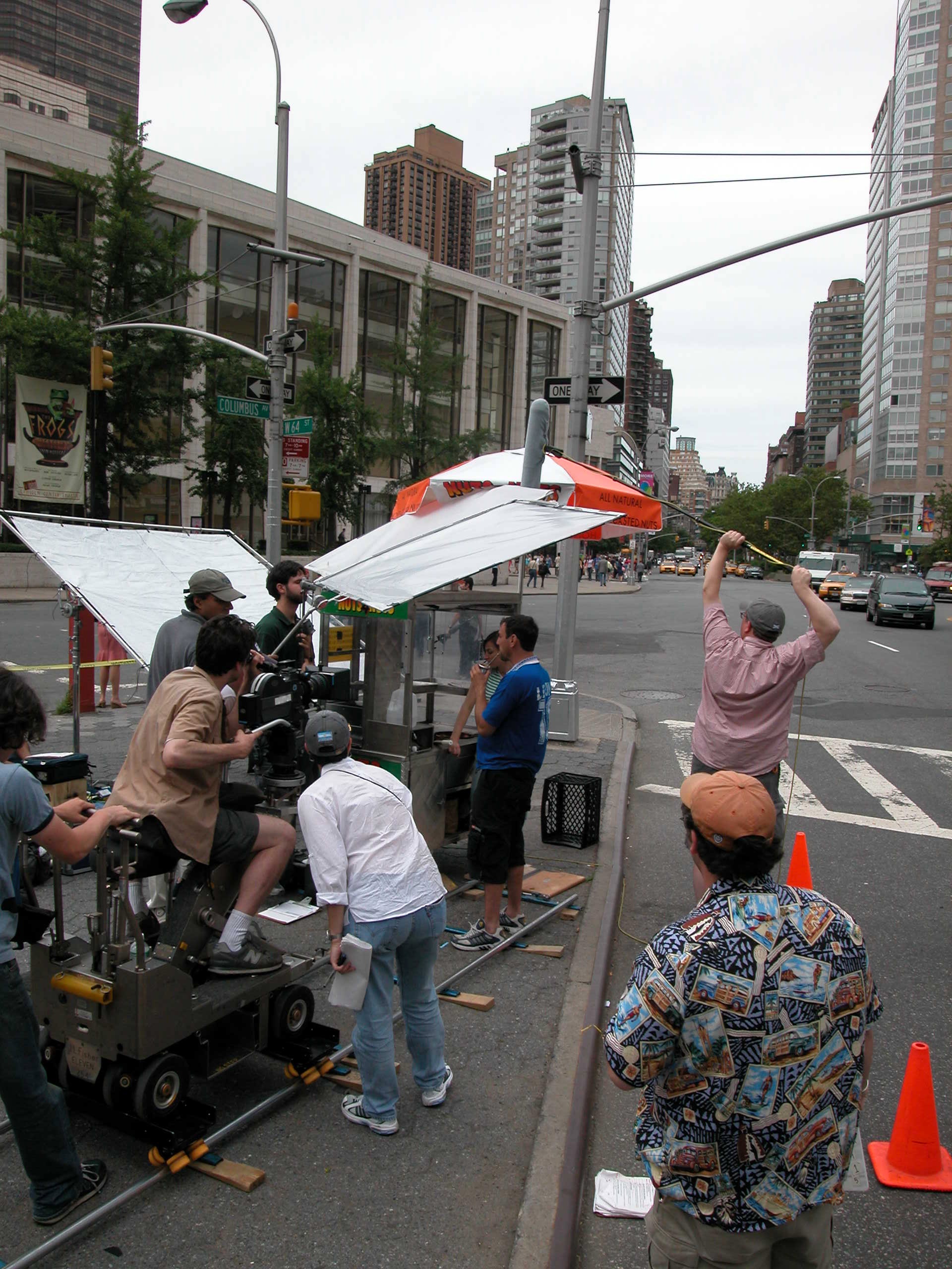 Filming La Guerra Que No Fue in NYC 2004