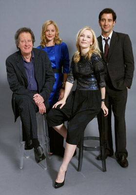 Cate Blanchett, Geoffrey Rush, Abbie Cornish and Clive Owen at event of Elizabeth: The Golden Age (2007)