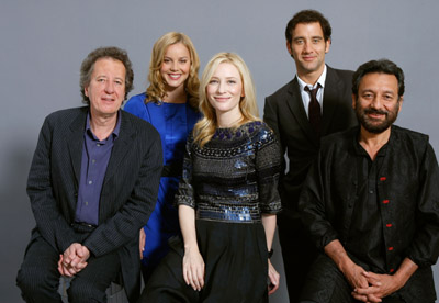 Cate Blanchett, Shekhar Kapur, Geoffrey Rush, Abbie Cornish and Clive Owen at event of Elizabeth: The Golden Age (2007)