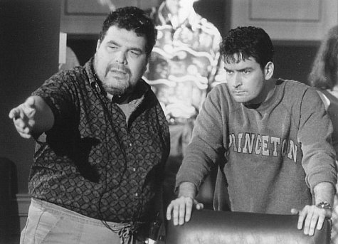 Charlie Sheen and George P. Cosmatos in Shadow Conspiracy (1997)