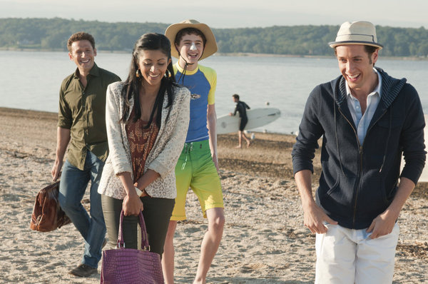 Still of Paulo Costanzo, Mark Feuerstein, Reshma Shetty and Timothée Chalamet in Royal Pains (2009)