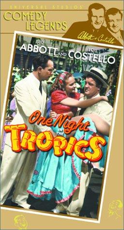 Bud Abbott, Lou Costello and Nina Orla in One Night in the Tropics (1940)