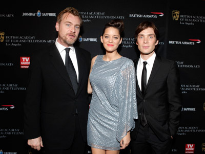 Marion Cotillard, Cillian Murphy and Christopher Nolan