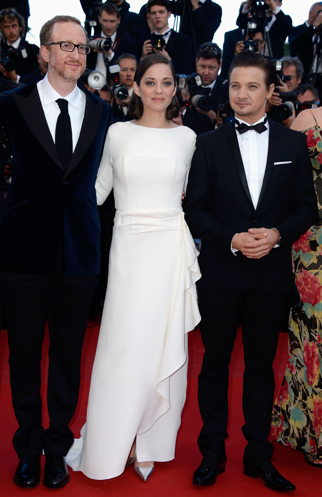 Marion Cotillard, James Gray and Jeremy Renner at event of Karta Niujorke (2013)