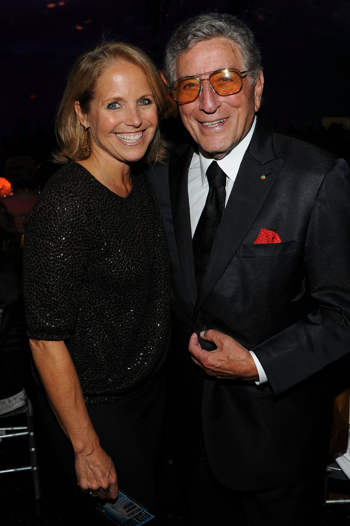 Tony Bennett and Katie Couric