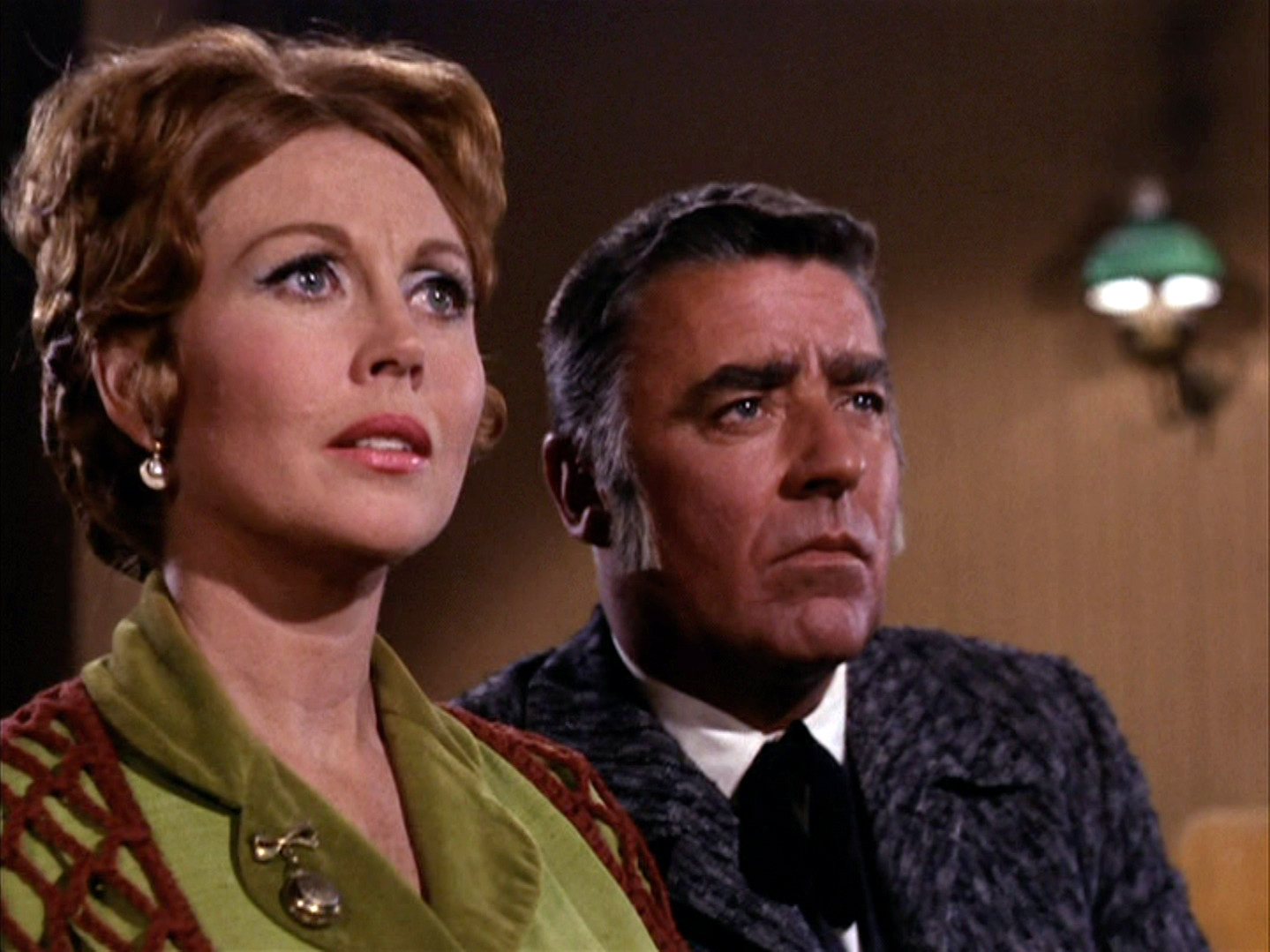 Still of Hazel Court and Peter Lawford in The Wild Wild West (1965)
