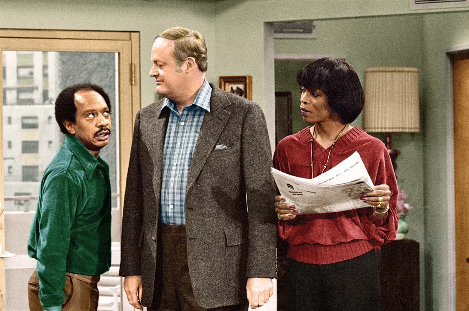 Still of Franklin Cover, Sherman Hemsley and Roxie Roker in The Jeffersons (1975)