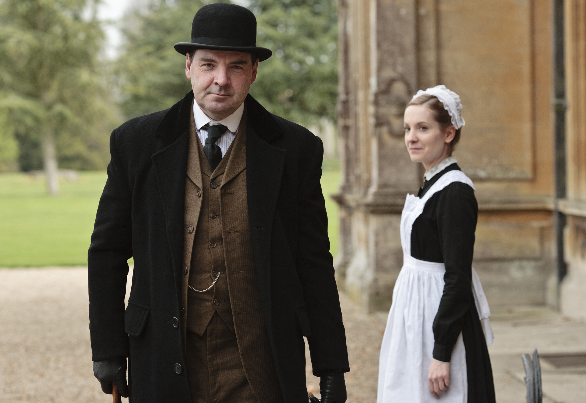 Still of Brendan Coyle and Joanne Froggatt in Downton Abbey (2010)