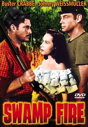 Buster Crabbe, Carol Thurston and Johnny Weissmuller in Swamp Fire (1946)