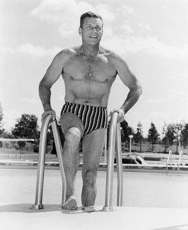 Buster Crabbe, The Concord, Kiamesha Lake, NY, 1950s, **I.V.