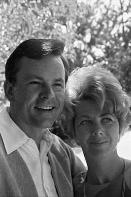 Bob Crane at home with his wife Anne Terzian