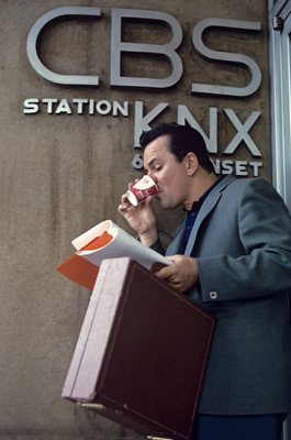 Bob Crane at CBS station KNX on Sunset