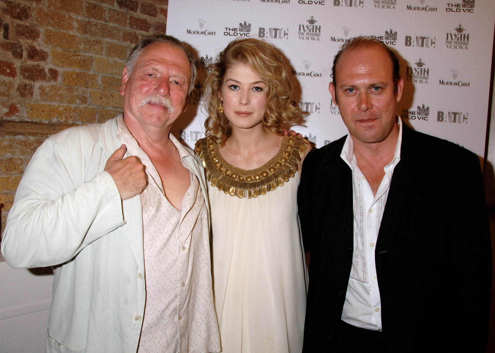 Kenneth Cranham, Rosamund Pike and Andrew Woodall