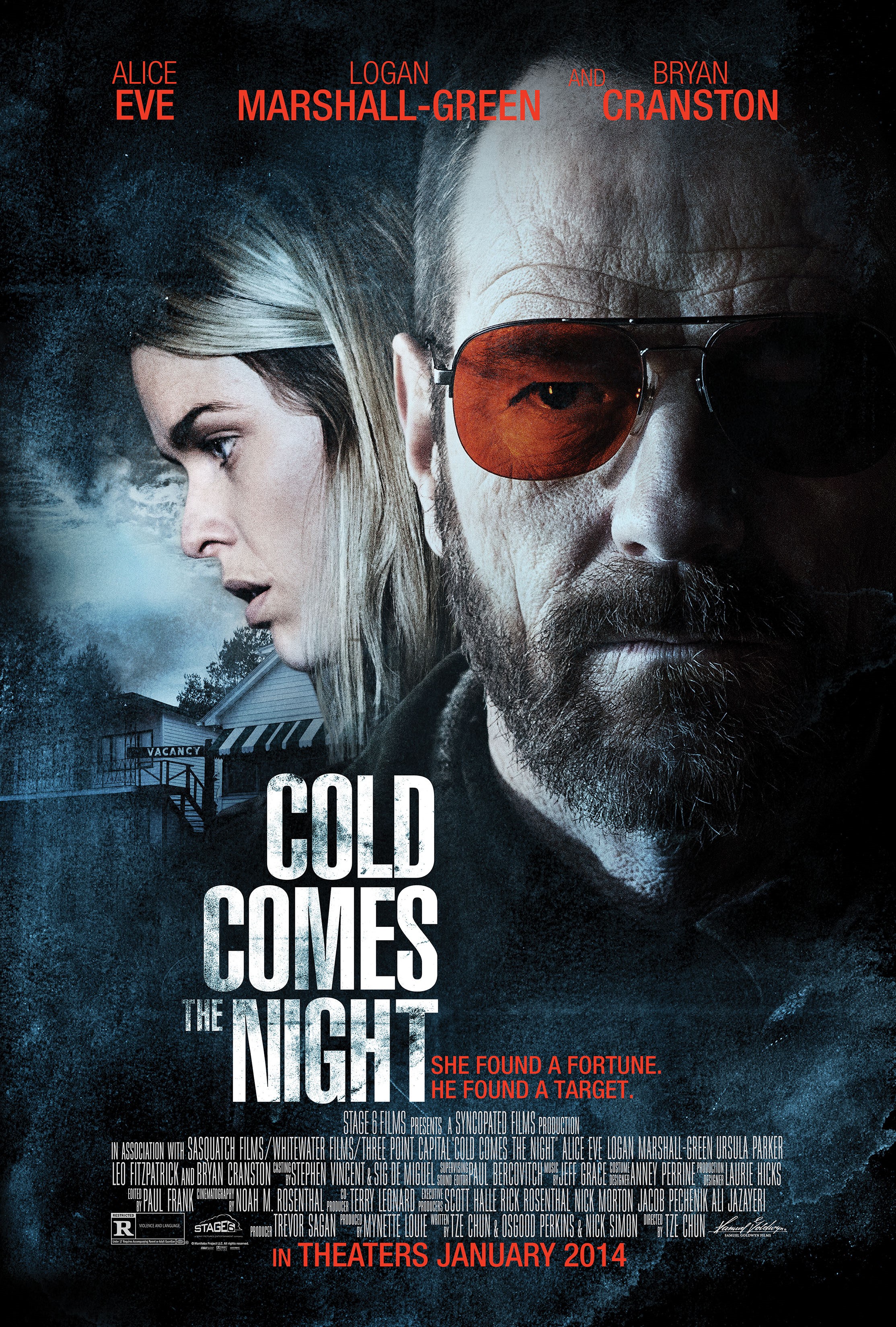 Bryan Cranston and Alice Eve in Cold Comes the Night (2013)