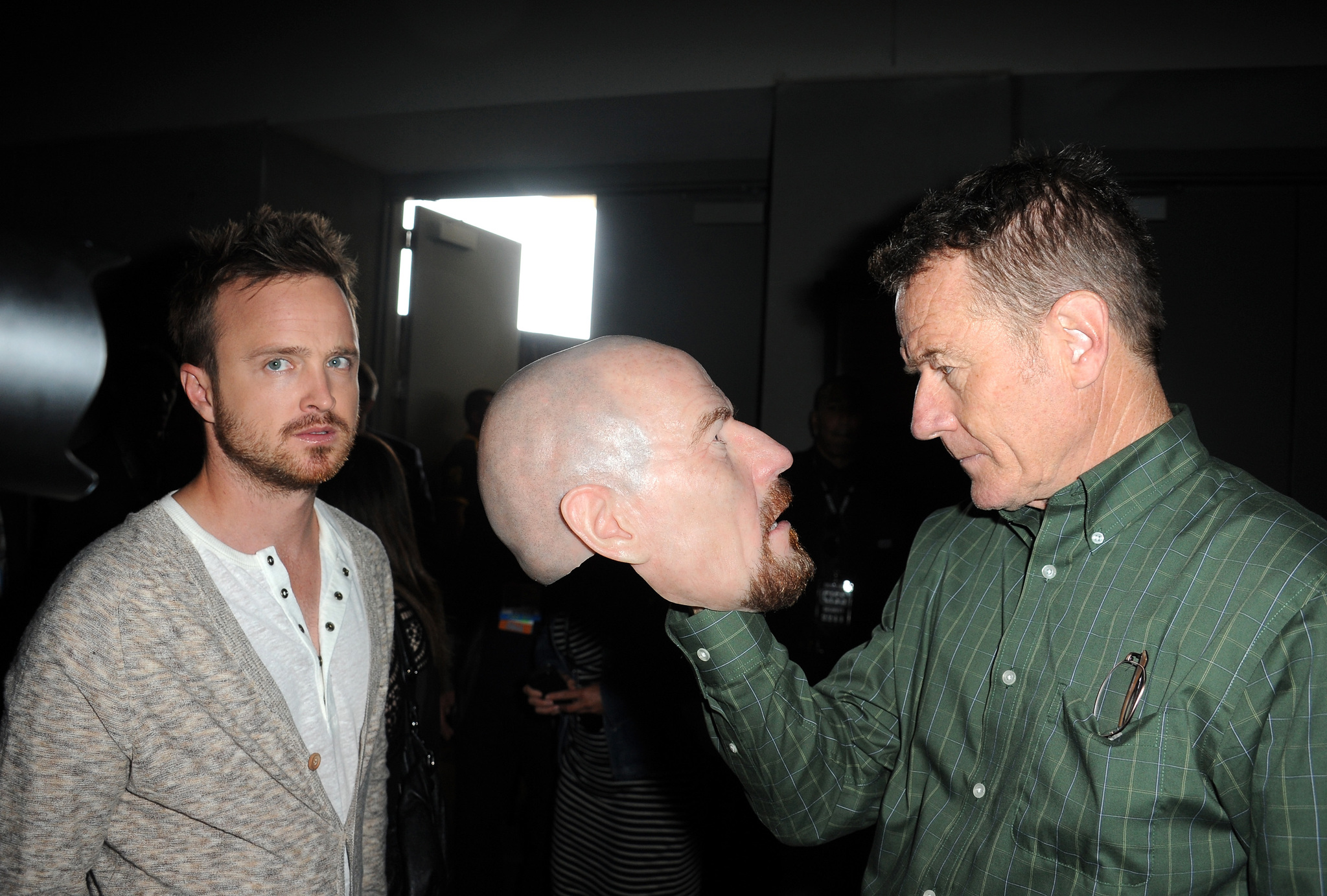 Bryan Cranston and Aaron Paul at event of Brestantis blogis (2008)