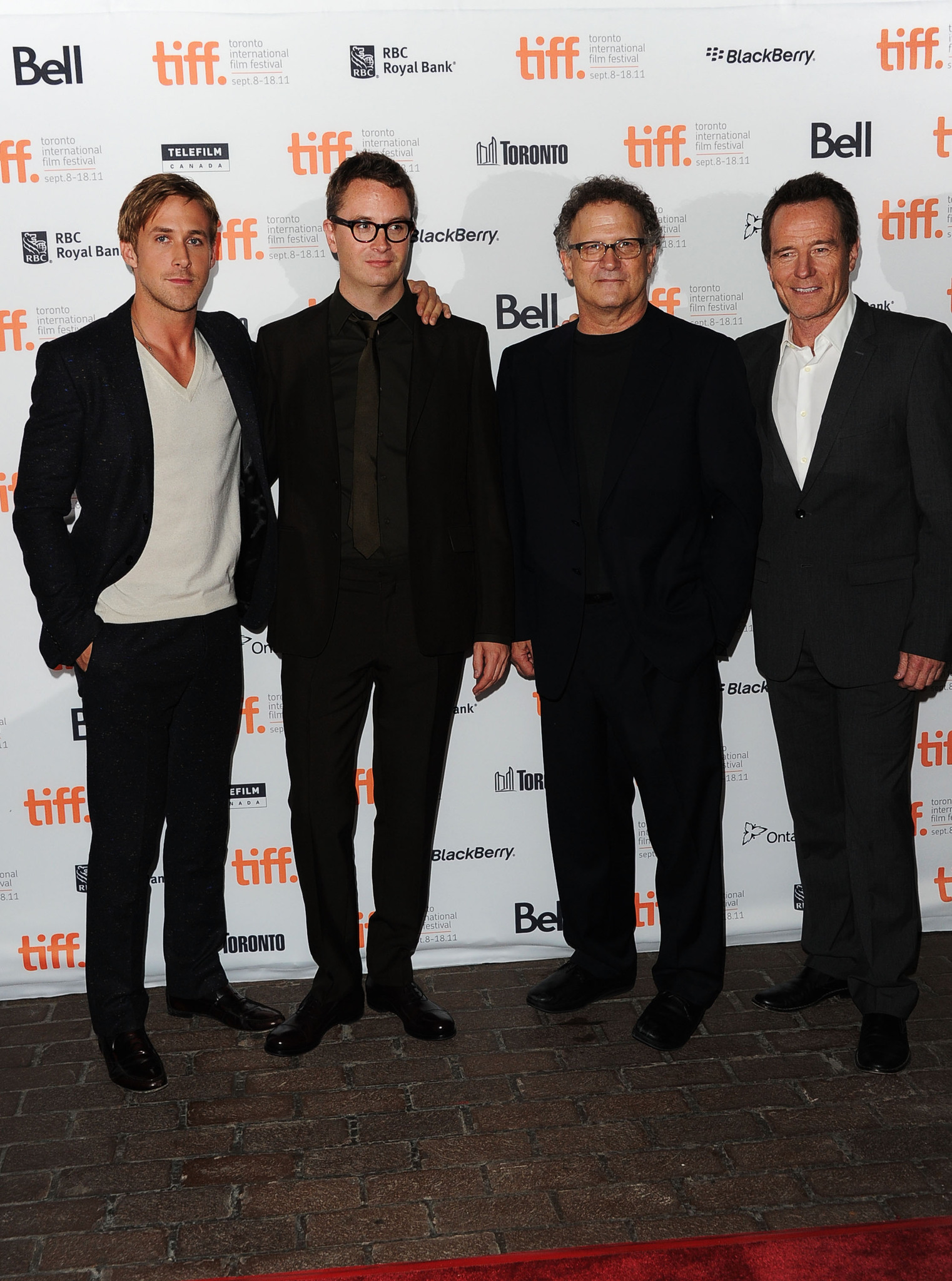 Albert Brooks, Bryan Cranston, Ryan Gosling and Nicolas Winding Refn at event of Vaziuok (2011)