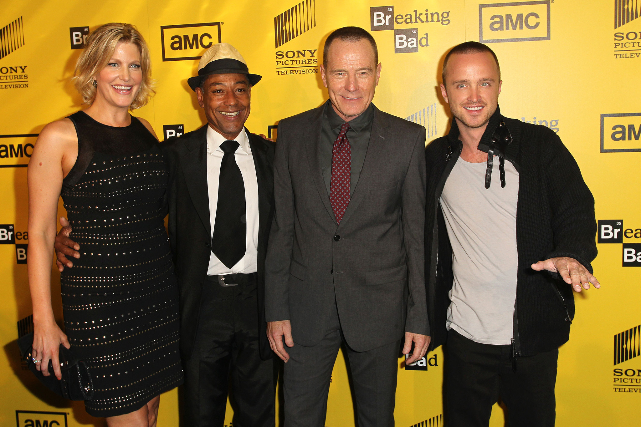 Giancarlo Esposito, Bryan Cranston, Anna Gunn and Aaron Paul at event of Brestantis blogis (2008)