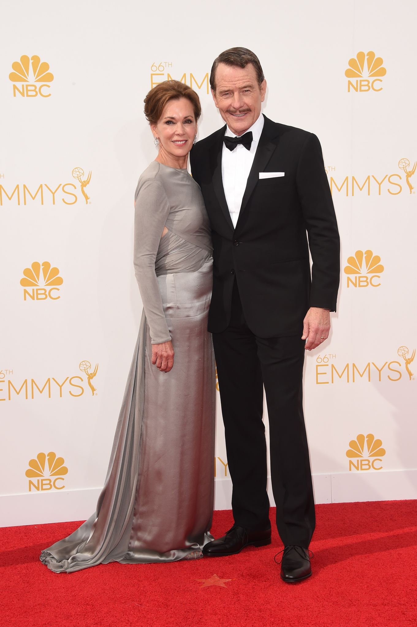 Bryan Cranston and Robin Dearden at event of The 66th Primetime Emmy Awards (2014)