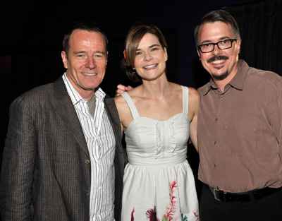 Bryan Cranston, Vince Gilligan and Betsy Brandt