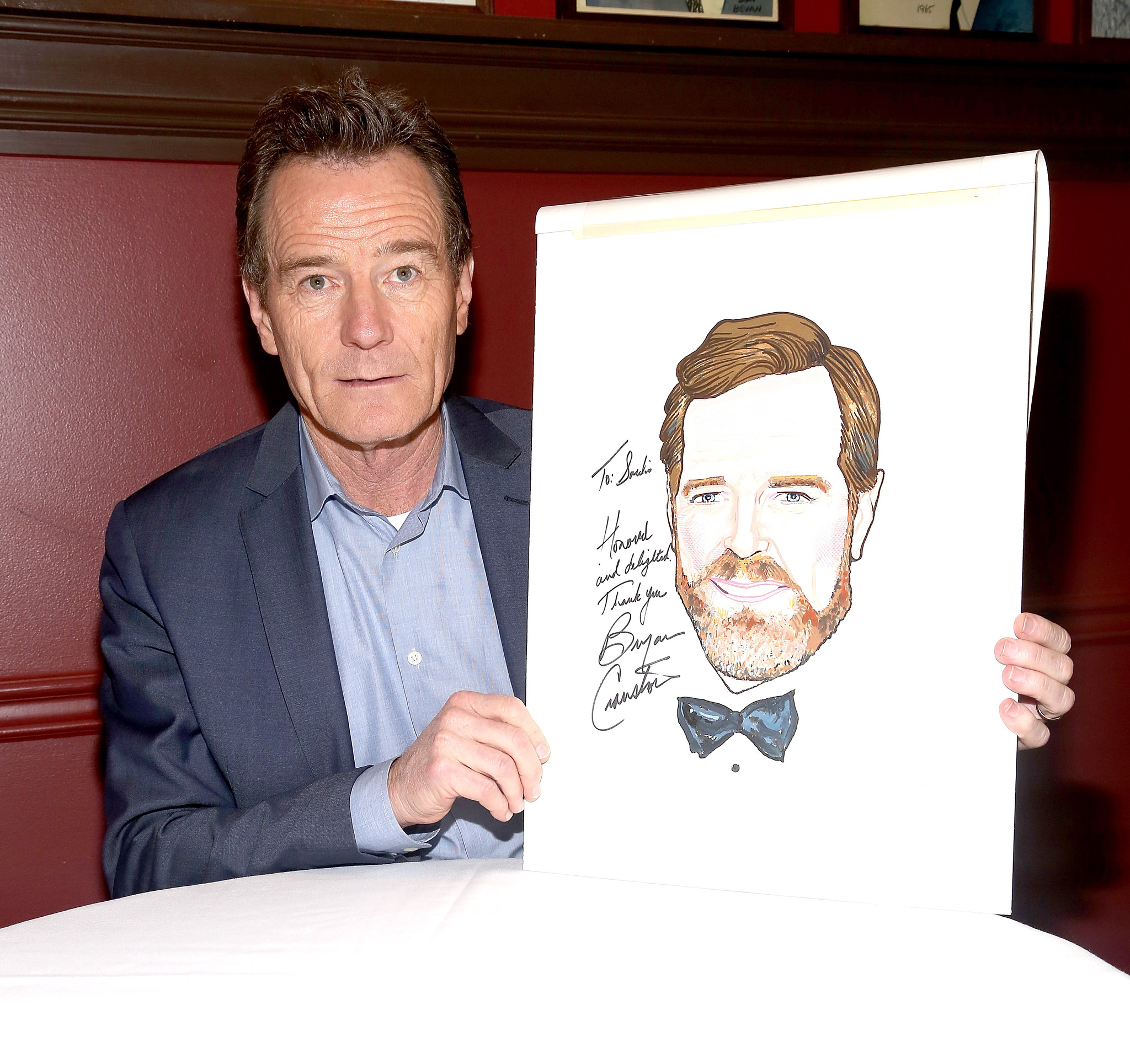 Bryan Cranston attends the Sardi's Caricature Unveiling for Bryan Cranston on May 29, 2014 in New York City.